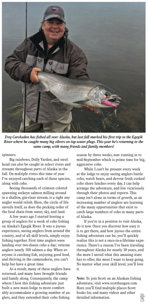 Coho Salmon Fishing In Alaska - Becharof Lodge On The Egegik River
