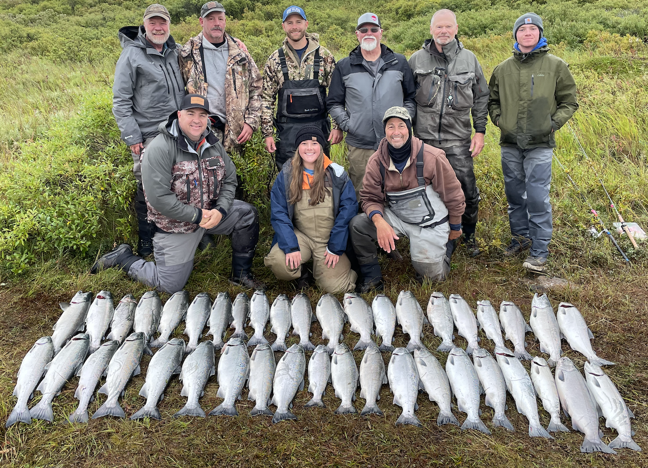 Silver Salmon Fishing On Alaska's Egegik River - Becharof Lodge On