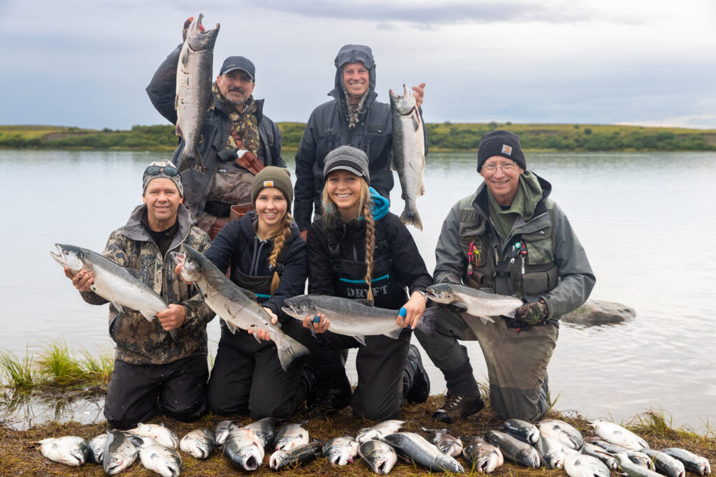 Coho Fishing With Becharof Lodge On The Egegik River - Becharof