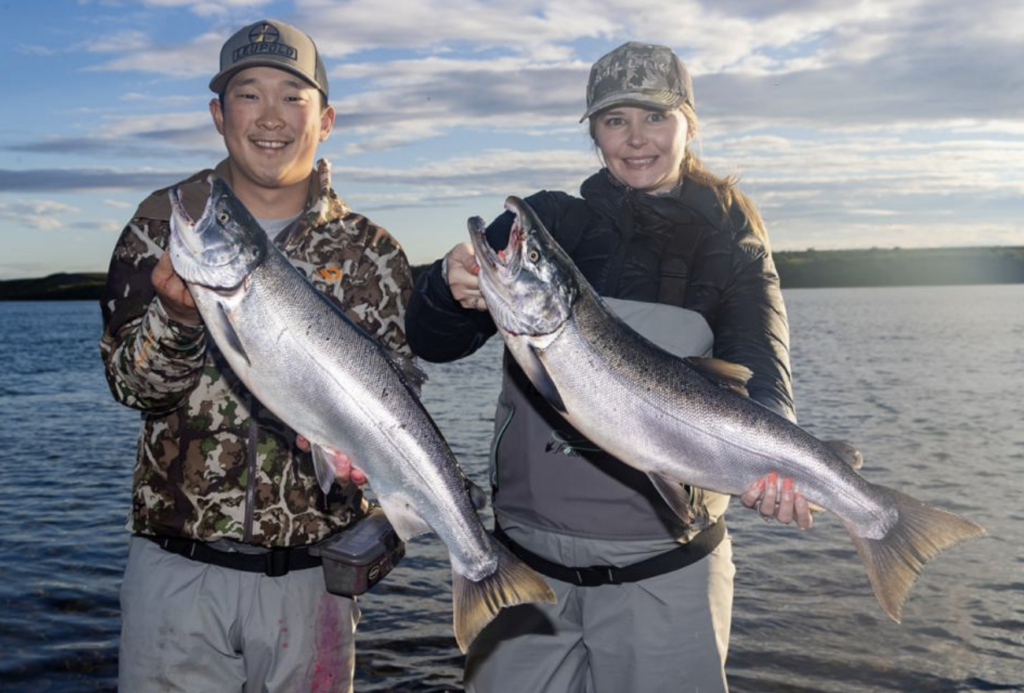 Coho Fishing With Becharof Lodge On The Egegik River - Becharof Lodge On  The Egegik River